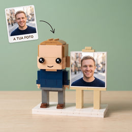 Figura de Homem Personalizada em Blocos